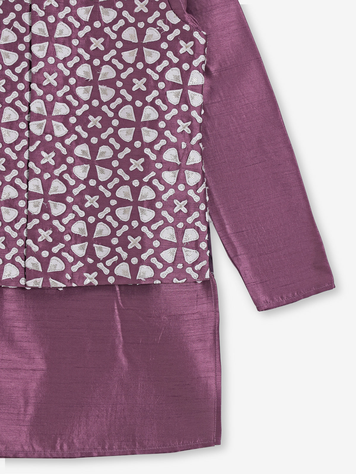 Wine silk waistcoat set for wedding celebration
