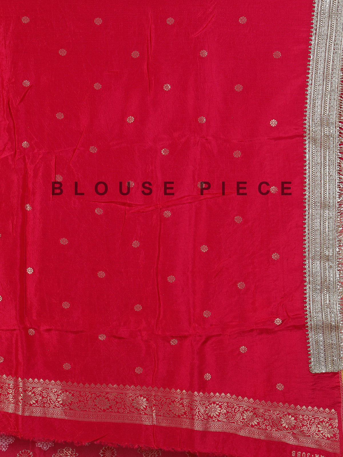 Rani pink bandhej semi georgette festive saree elegance