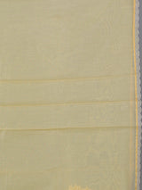 Yellow semi organza mirror work haldi wear saree