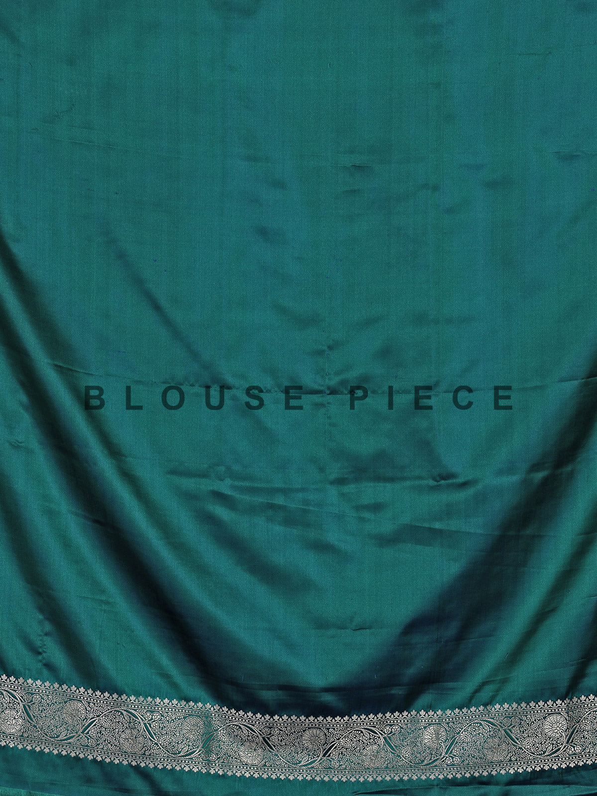 Peacock blue pure banarasi silk zari saree