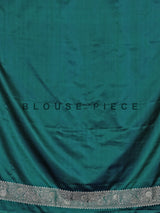 Peacock blue pure banarasi silk zari saree