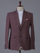 Stylish light wine terry rayon party blazer