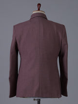Stylish light wine terry rayon party blazer