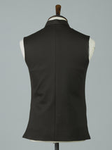 Dark green regal polyester viscose waistcoat