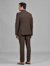 Brown jute jodhpuri suit for formal occasions