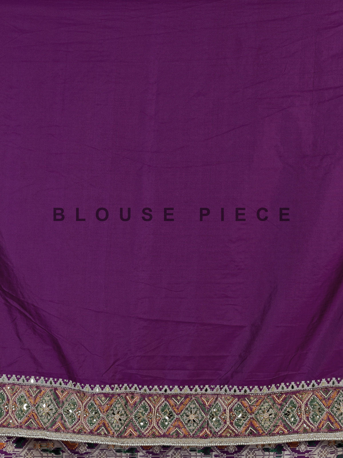 Regal purple art patola silk saree with embellished geometric weave