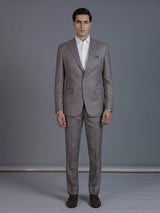 Pastel grey  polyster viscose coat suit
