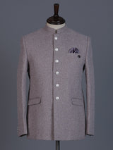 Onion pink linen silk blazer for reception wear