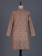 Light brown festive wear kurta suit in linen
