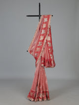 Red dola silk zardosi designer wedding saree