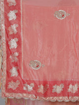 Red dola silk zardosi designer wedding saree