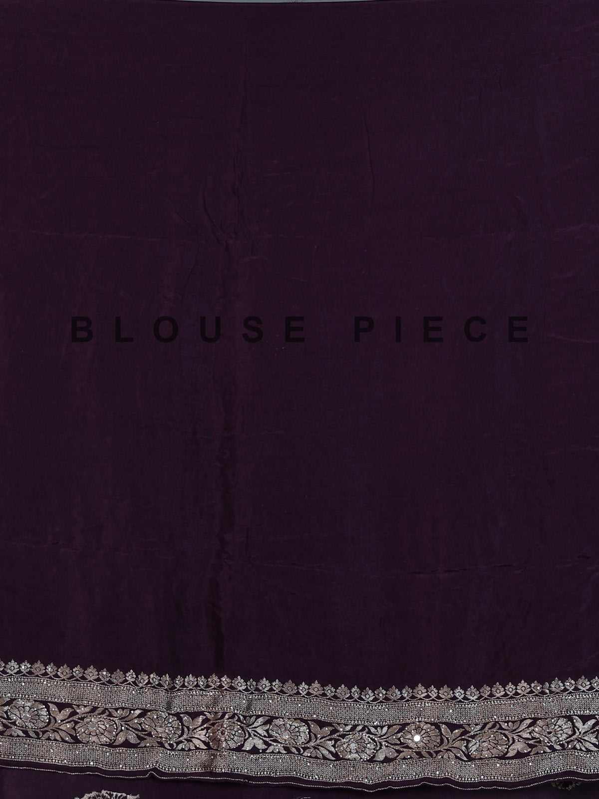 Wine dola silk saree with cutdana work