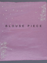 Pink crushed tissue saree with elegant festive sequins detailing