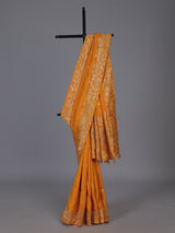 Mustard yellow silk haldi saree