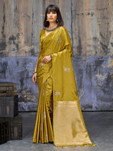 Mehendi green majestic festive saree ethnic allure