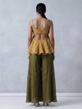 Yellow sunshine celebration palazzo suit ensemble
