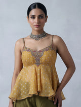 Yellow sunshine celebration palazzo suit ensemble