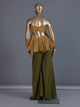 Yellow sunshine celebration palazzo suit ensemble