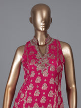 Rani georgette zardosi worked festive salwar suit