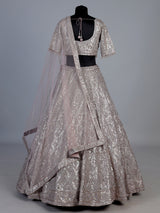 Onion pink embellished net designer lehenga choli