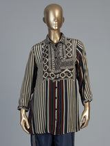 Multi printed designer palazzo fusion set