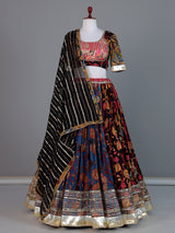 Multicolor cotton printed navratri lehenga choli