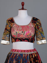 Multicolor cotton printed navratri lehenga choli
