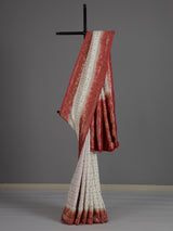White dola silk elegant festive saree with luxurious embellishments
