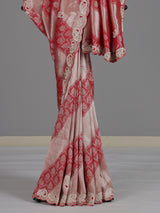 Red tissue silk bridal festive saree