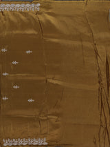 Off white tissue dola silk saree with timeless festive elegance
