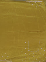 Elegant mehendi yellow dola tissue silk saree for women