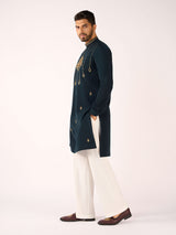 Rama blue terry rayon royal festive attire for men