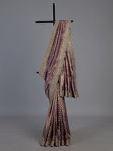 Purple dola silk designer occasion saree