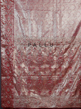 Red kanjivaram tissue silk bridal festive saree for women