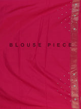Rani pink art patola silk saree with traditional