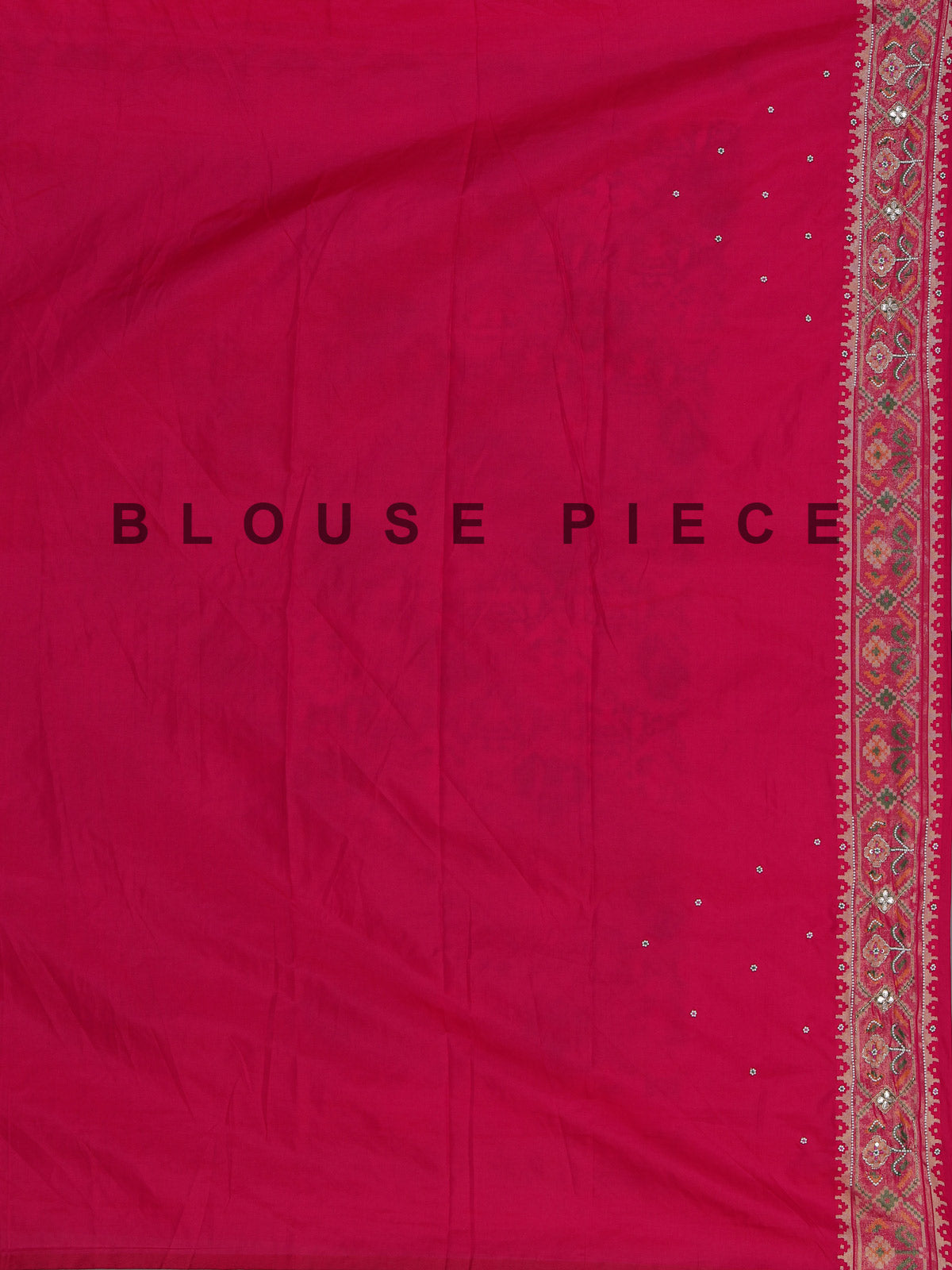 Maroon rani pink art patola silk designer festive saree