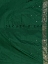 Green art patola silk saree with traditional motif handwork