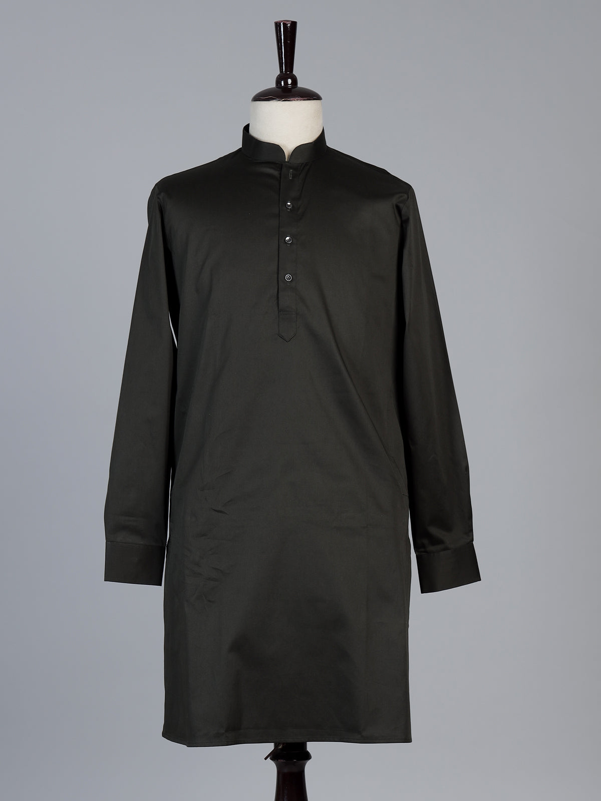Mehendi yellow plain cotton silk festive eid kurta suit for men