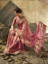 Rani pink signature bridal saree