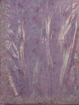 Pink floral sequin tissue silk saree women