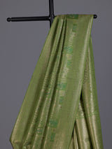 Mehendi women paisley zari saree