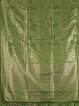 Mehendi women paisley zari saree