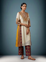 White women embellished modal silk pant suit