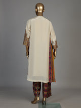 White women embellished modal silk pant suit