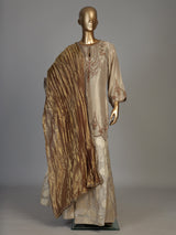 Ivory women metallic floral sharara suit