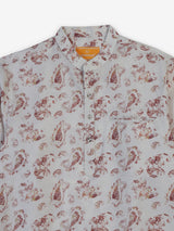 White men kalka floral chinese kurta