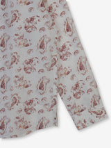 White men kalka floral chinese kurta