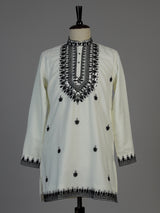 White men floral abhla chinese kurta