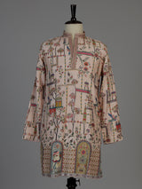 Onion pink men mughal court kurta suit