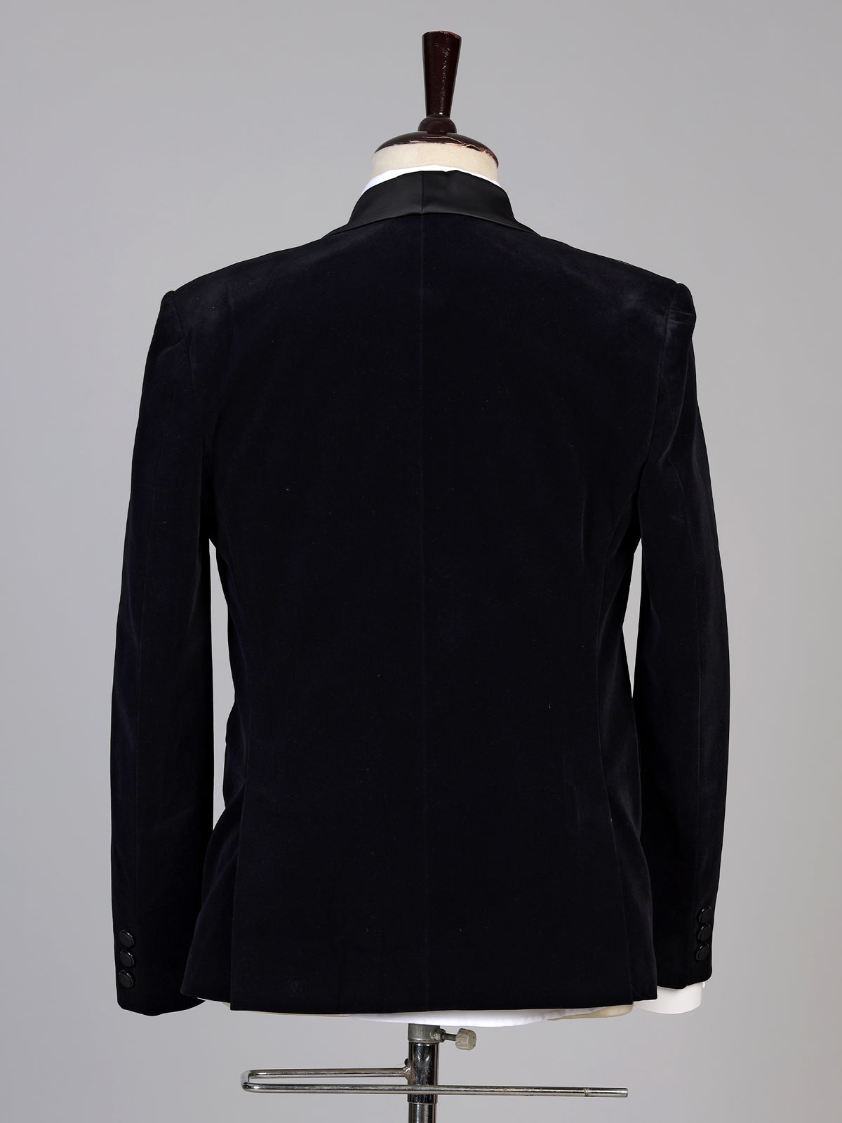 Black mens statement shawl lapel coat suit